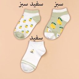 جوراب طرح گلابی