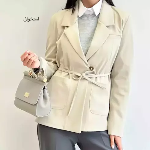 ترنچ کت زنانه آستردار