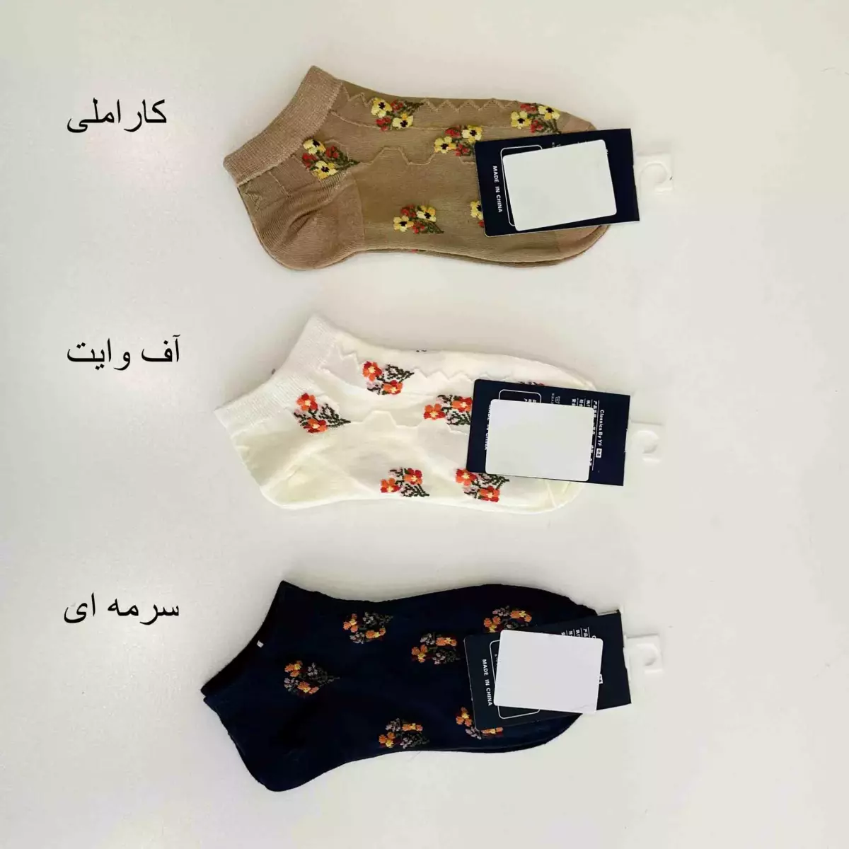 جوراب گل برجسته 1003622