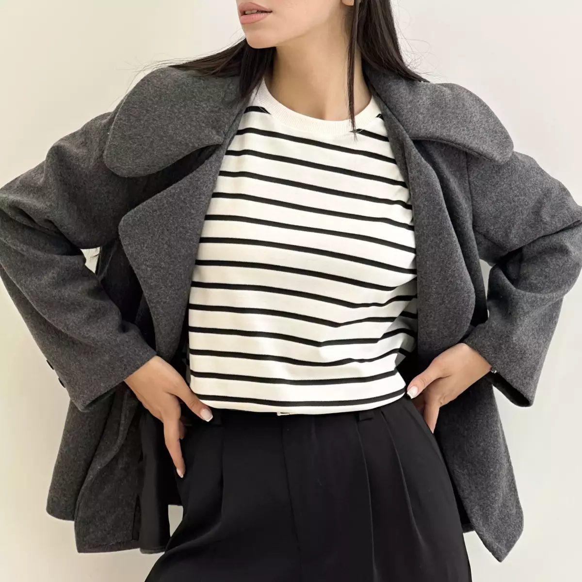 تیشرت باکسی راه راه 1004924