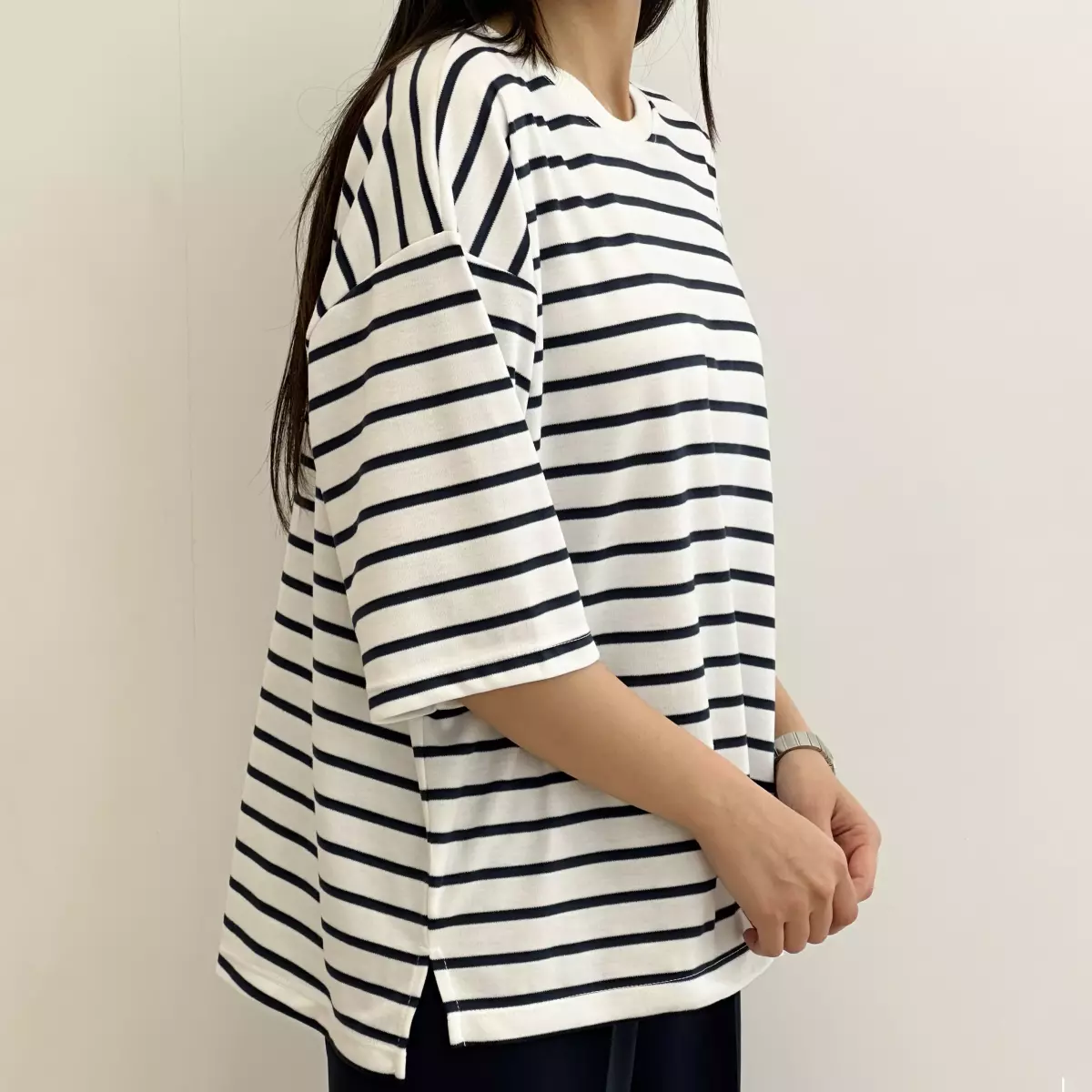 تیشرت باکسی راه راه 1004924