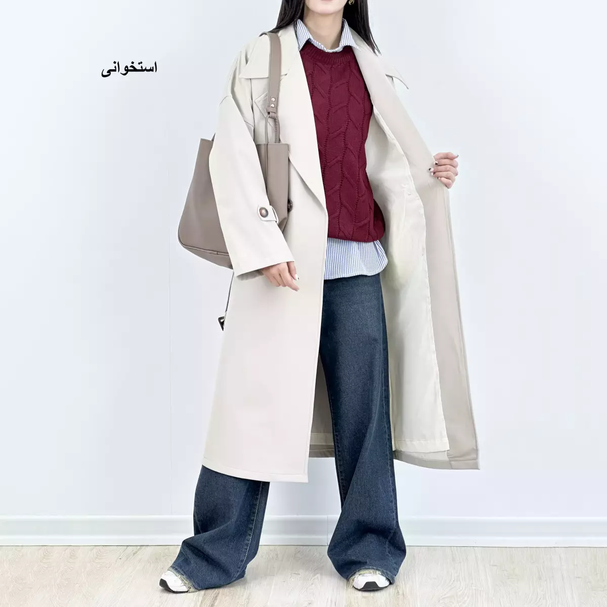ترنچ کت بلند 1006011
