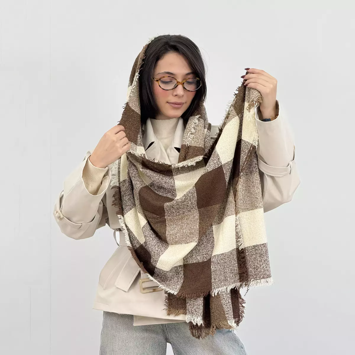 شال چهار خانه 1007095