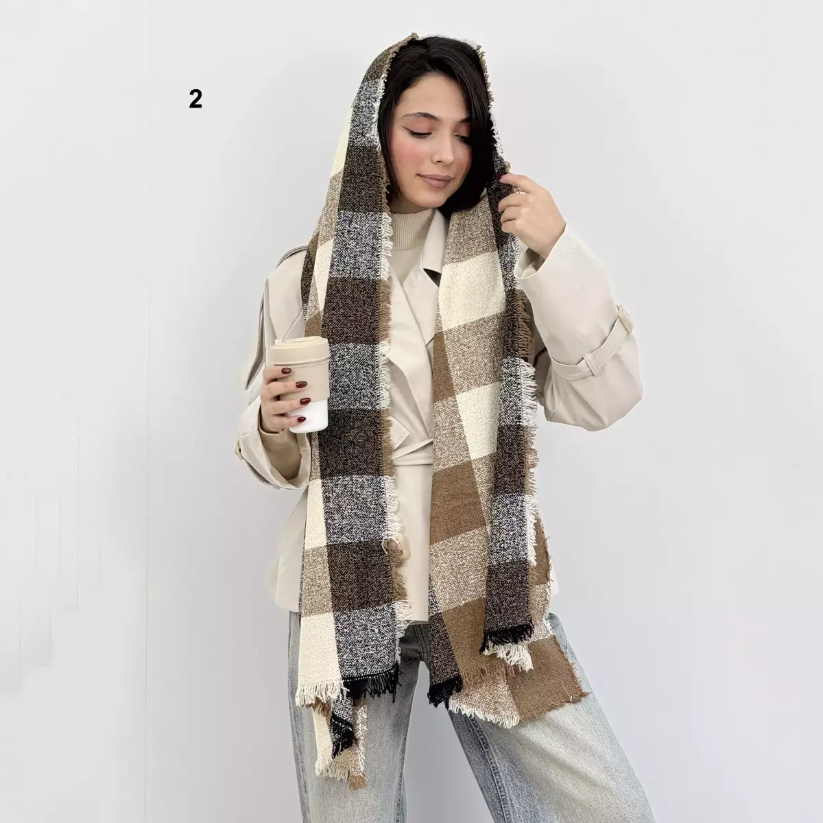 شال چهار خانه 1007095