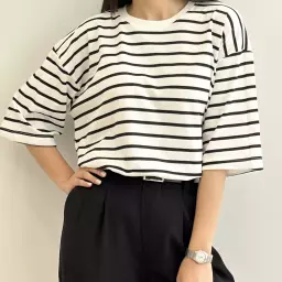 تیشرت باکسی راه راه 1004924