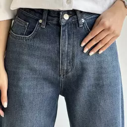 شلوار جین نیم بگ 1005024