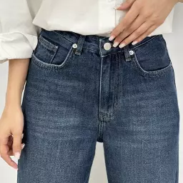 شلوار جین نیم بگ 1005073