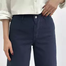 شلوار کتان واید لگ 1006039
