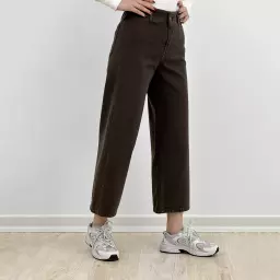 شلوار کتان واید لگ 1006038