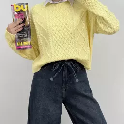 پلیور بافت طرحدار 1004685