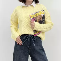 پلیور بافت طرحدار 1004685