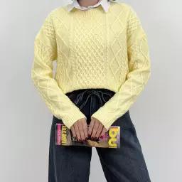 پلیور بافت طرحدار 1004685