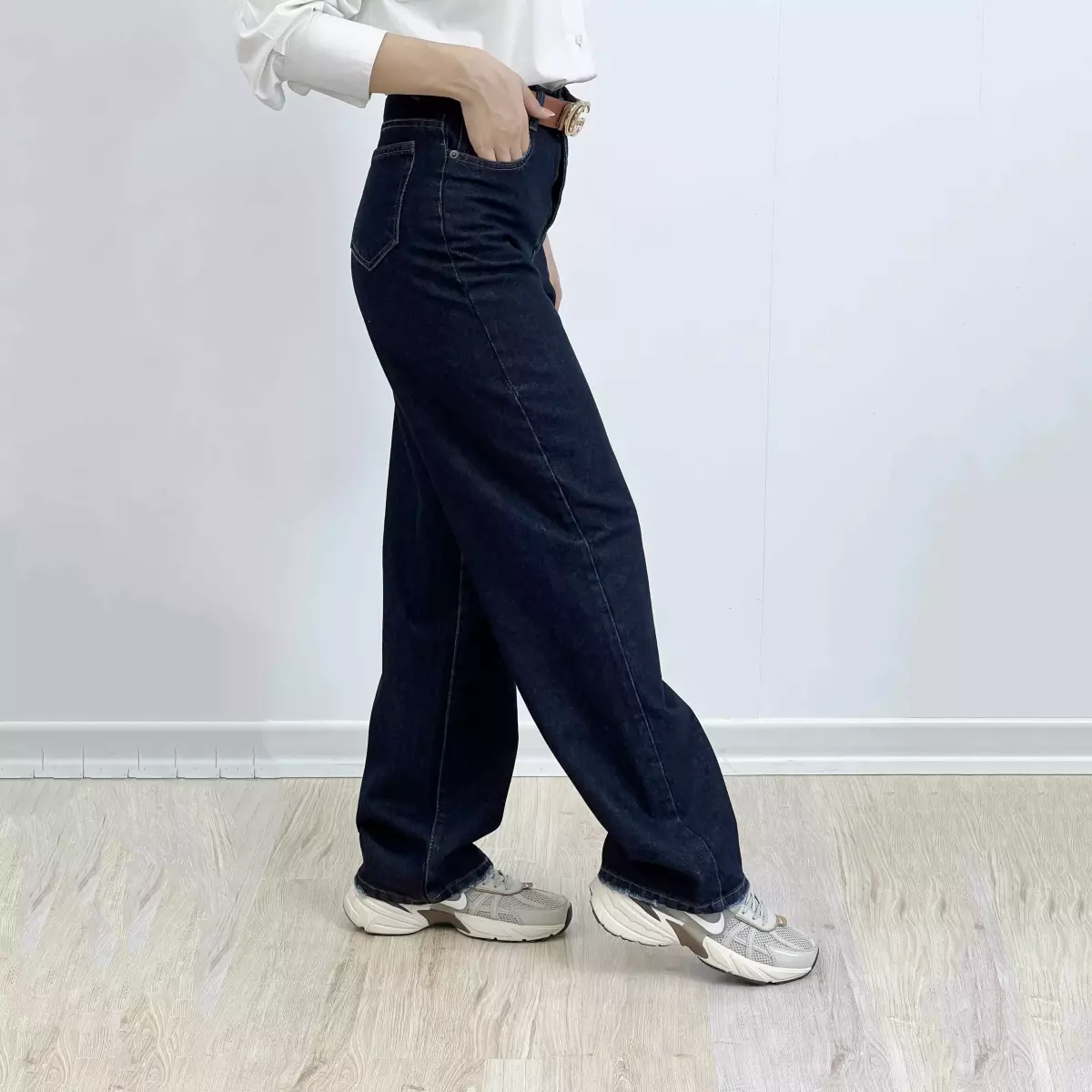 شلوار جین نیم بگ 1007402