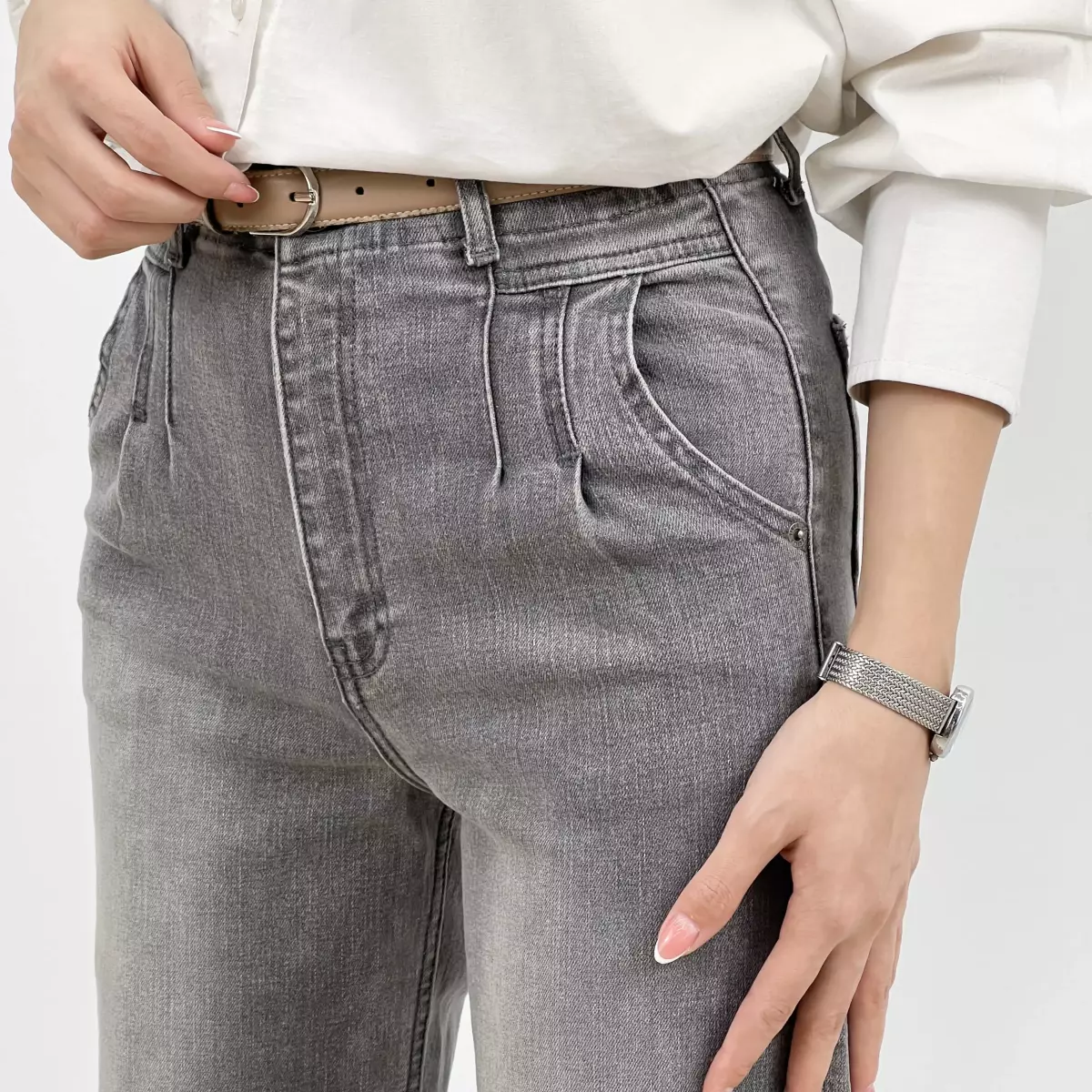 شلوارجین نیم بگ 1007435