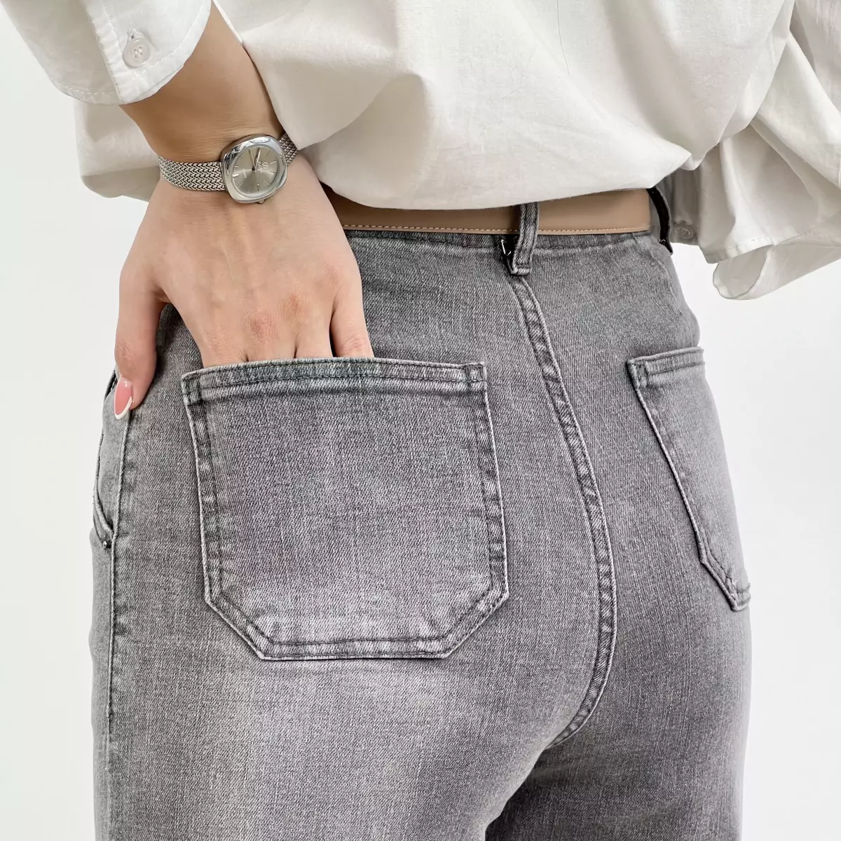 شلوارجین نیم بگ 1007435