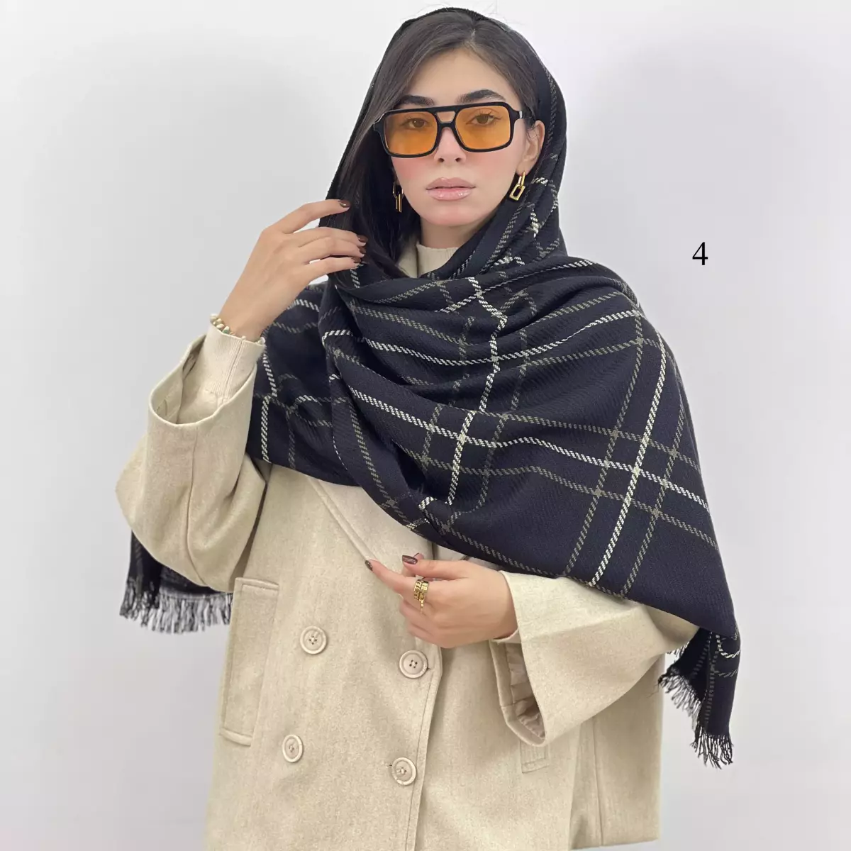 شال چهارخانه 1007450