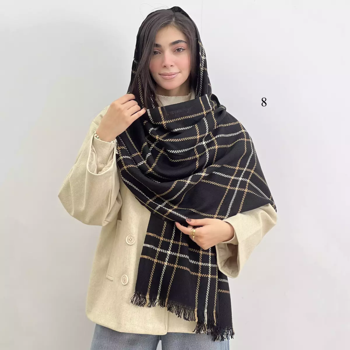 شال چهارخانه 1007450