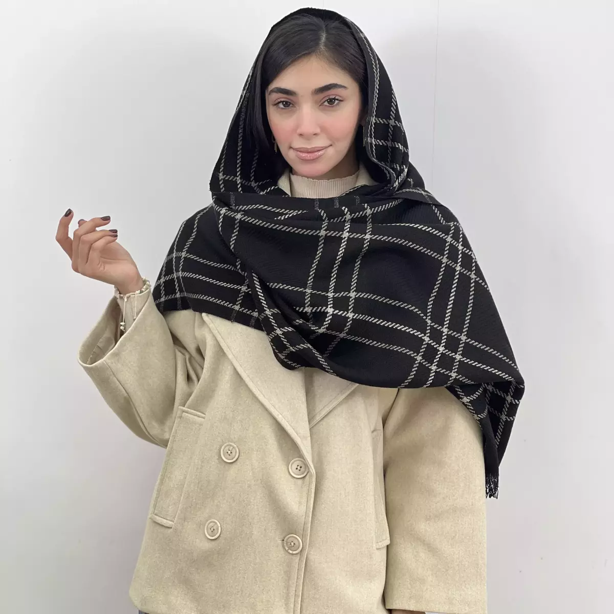 شال چهارخانه 1007450