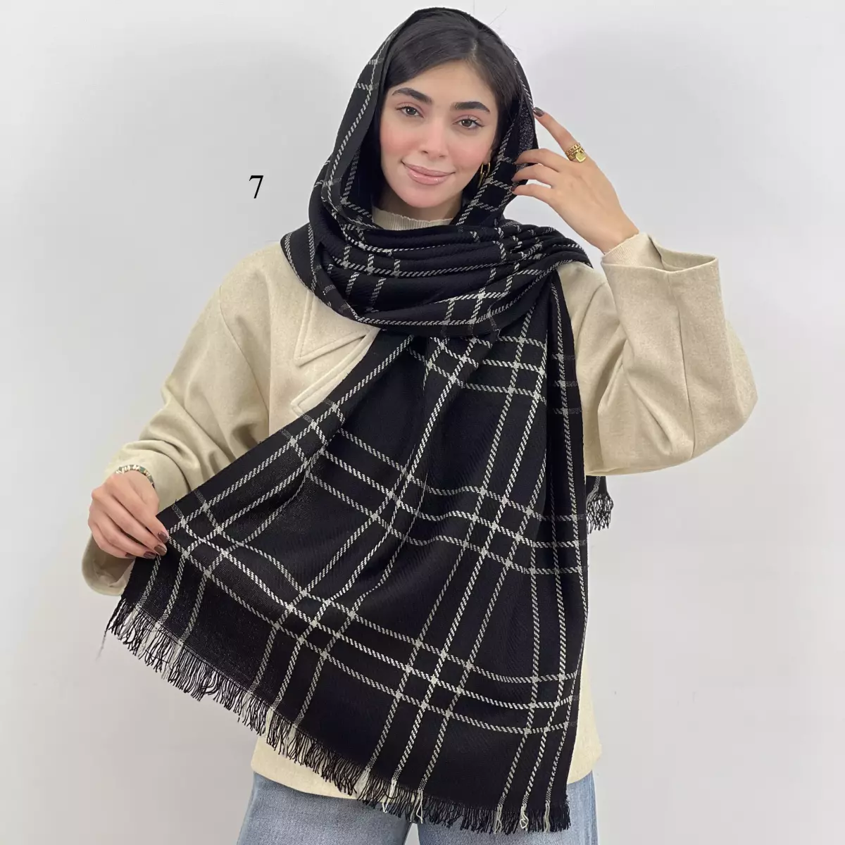 شال چهارخانه 1007450