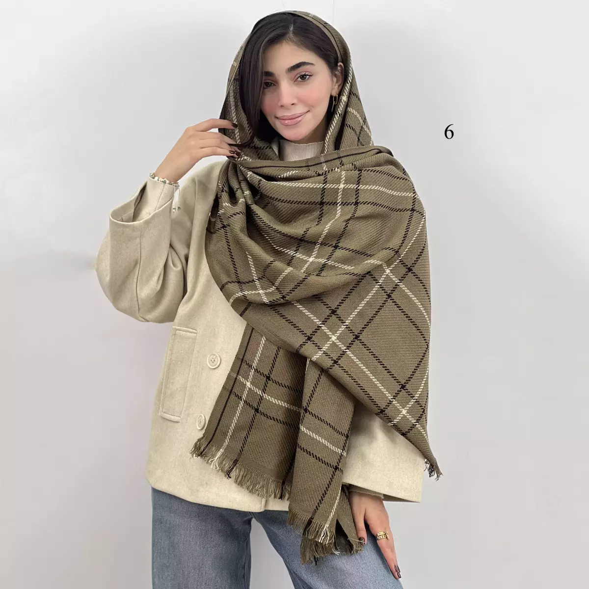 شال چهارخانه 1007450