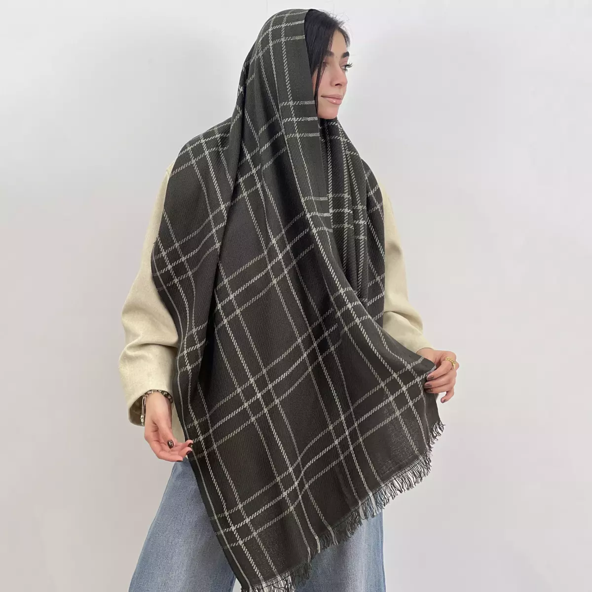 شال چهارخانه 1007450