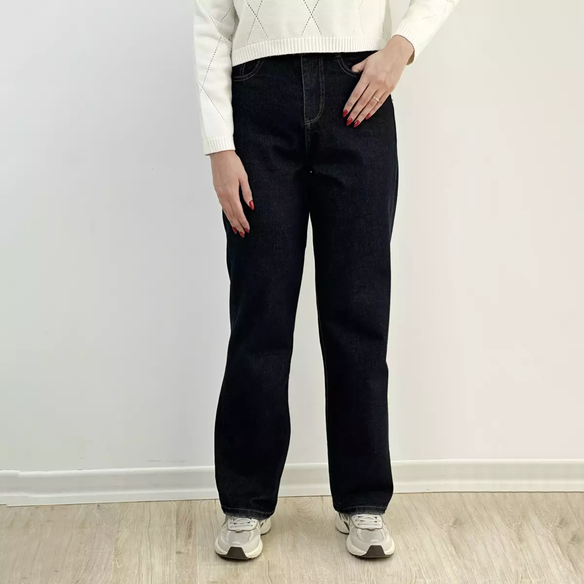 شلوار جین نیم بگ 1007419