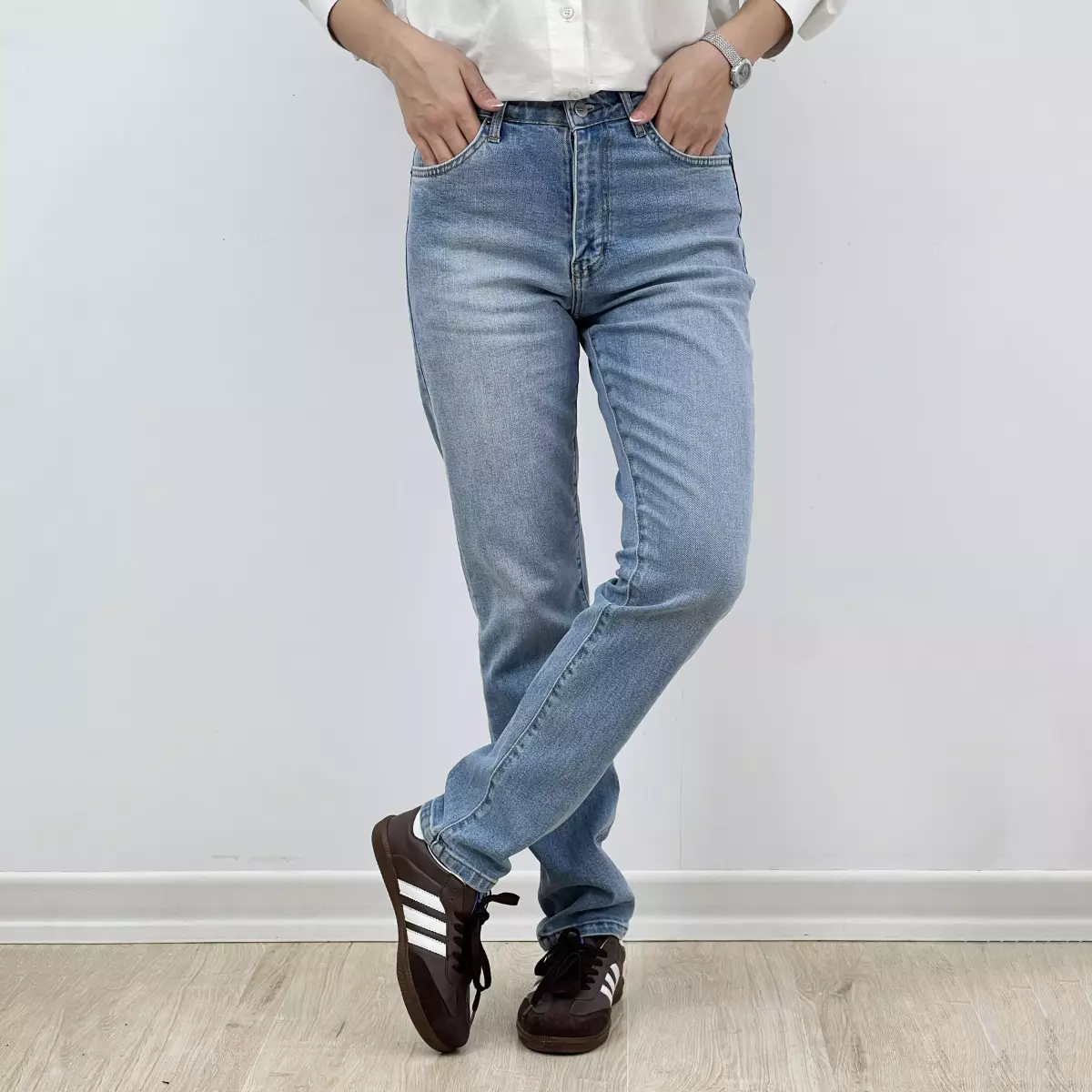 شلوار جین مام فیت 1007493