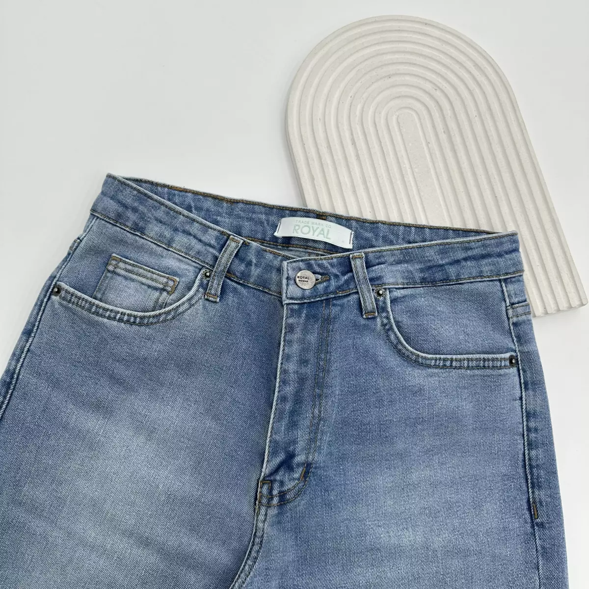 شلوار جین مام فیت 1007493