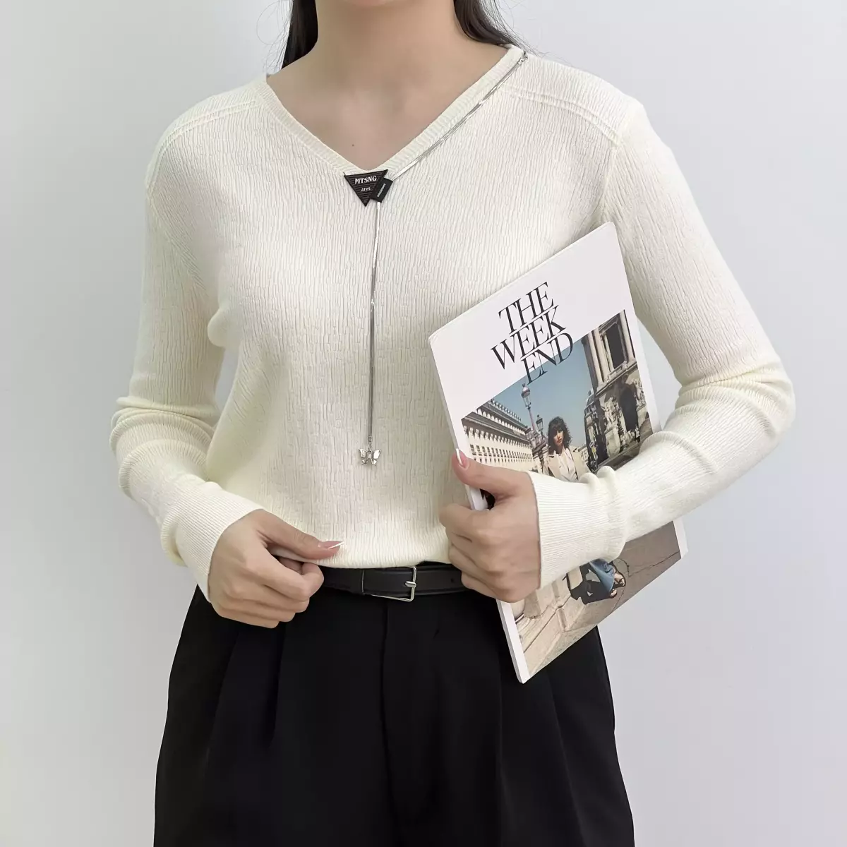 بلوز بافت نابی 1007511