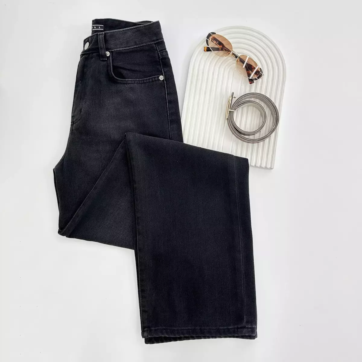 شلوار جین نیم بگ 1007505