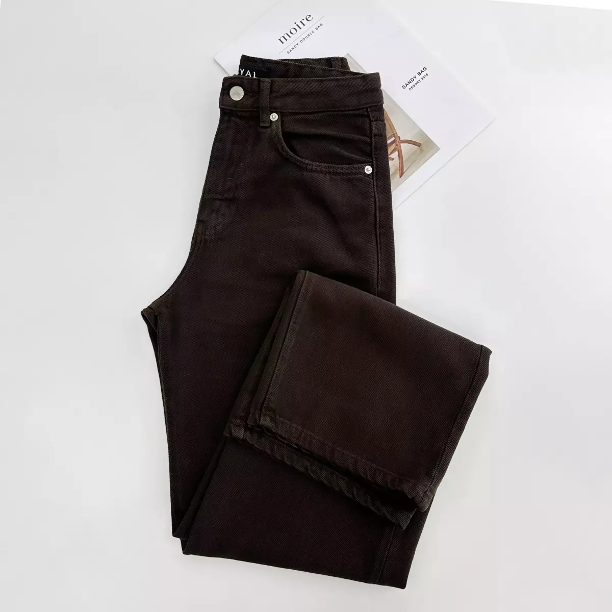 شلوار جین نیم بگ 1007521