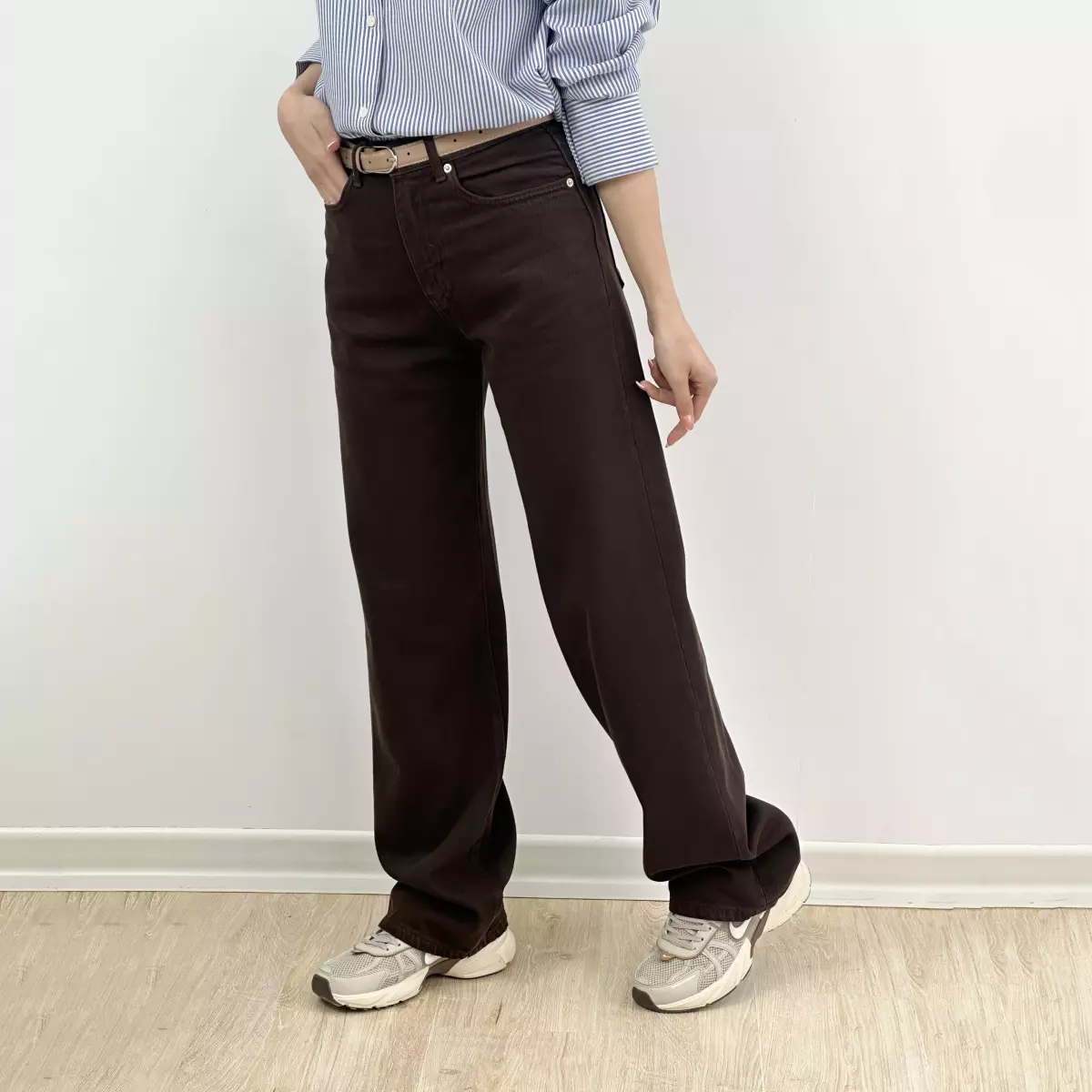 شلوار جین نیم بگ 1007521