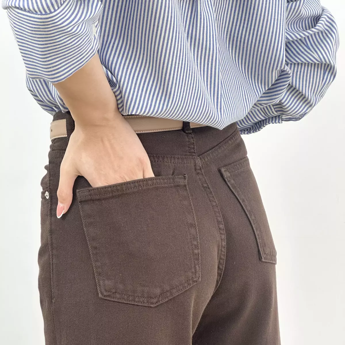 شلوار جین نیم بگ 1007521