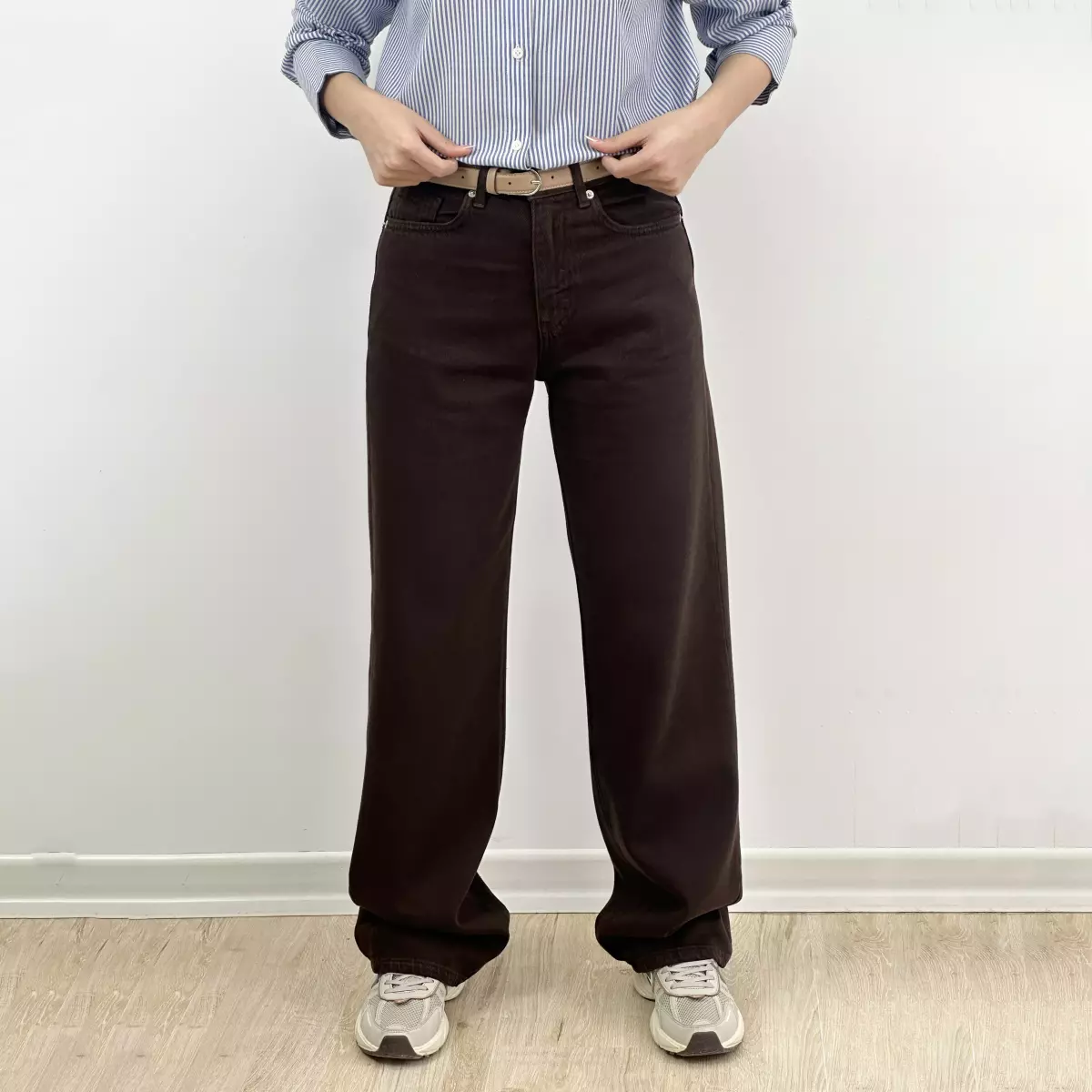 شلوار جین نیم بگ 1007521