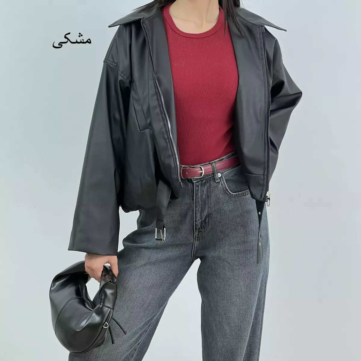 بامبر جکت چرم 1007579