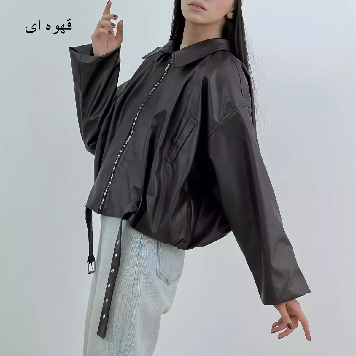 بامبر جکت چرم 1007579