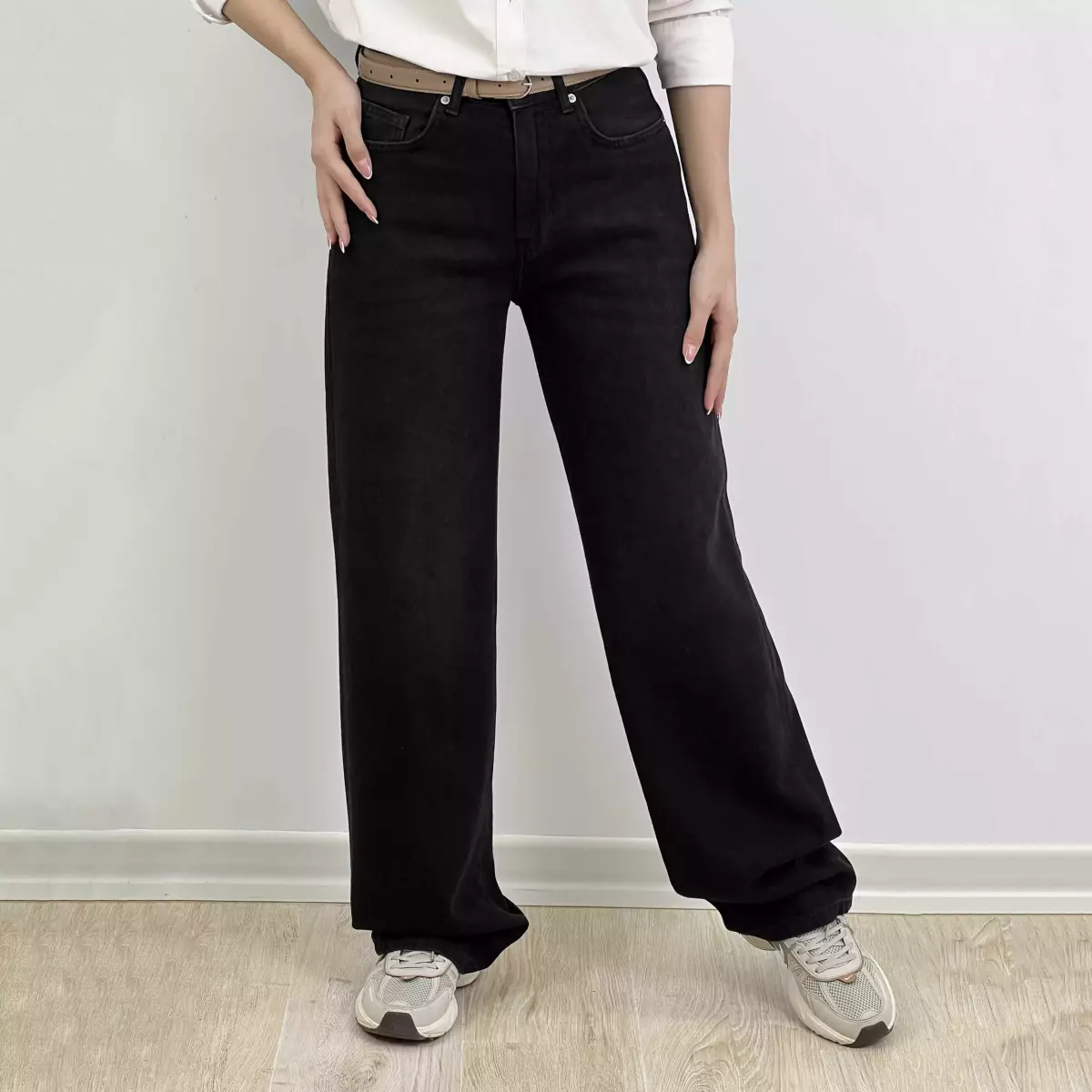 شلوار جین نیم بگ 1007588