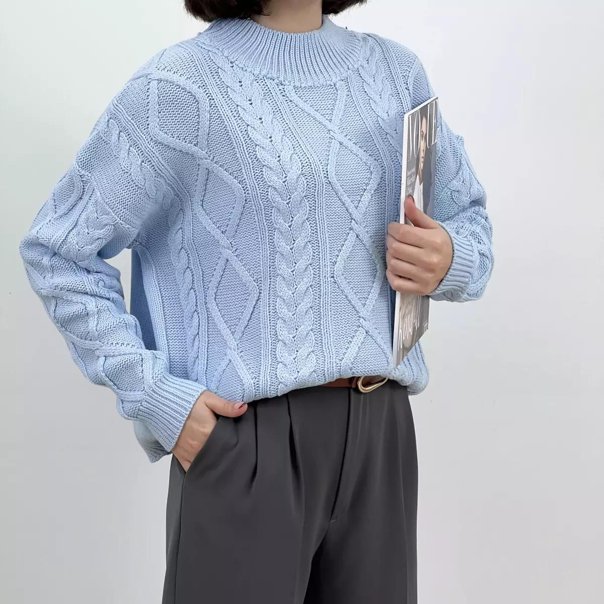 پلیور بافت لوزی 1007167