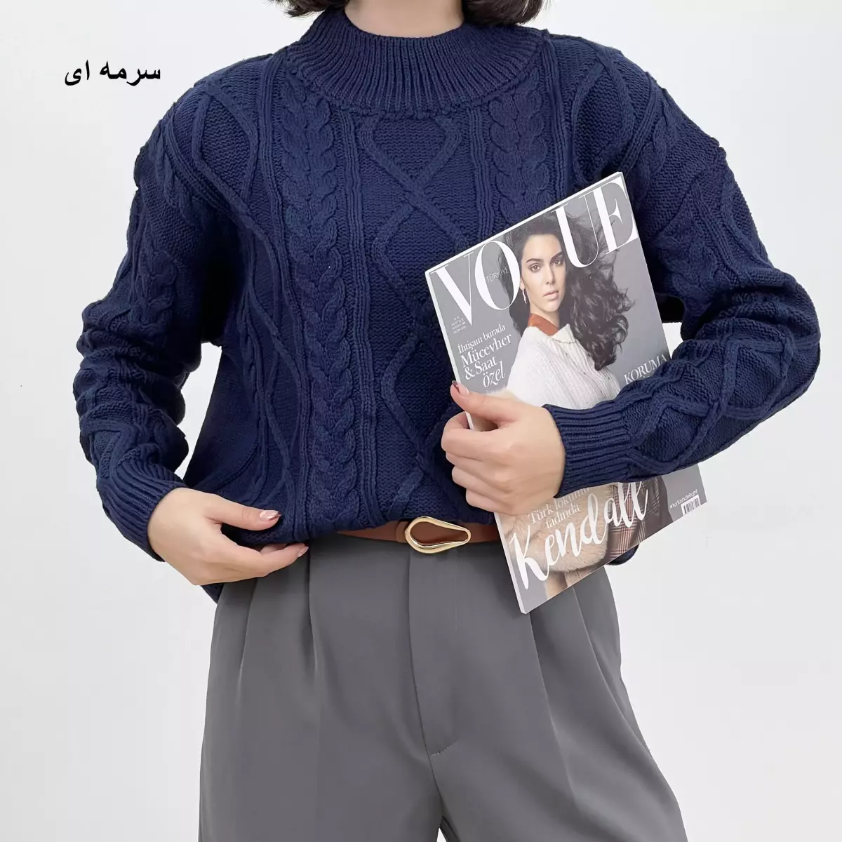 پلیور بافت لوزی 1007167