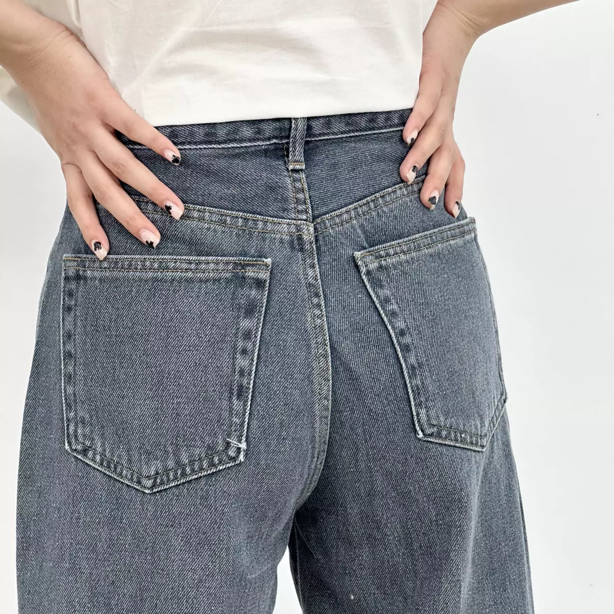 شلوار جین نیم بگ 1007213