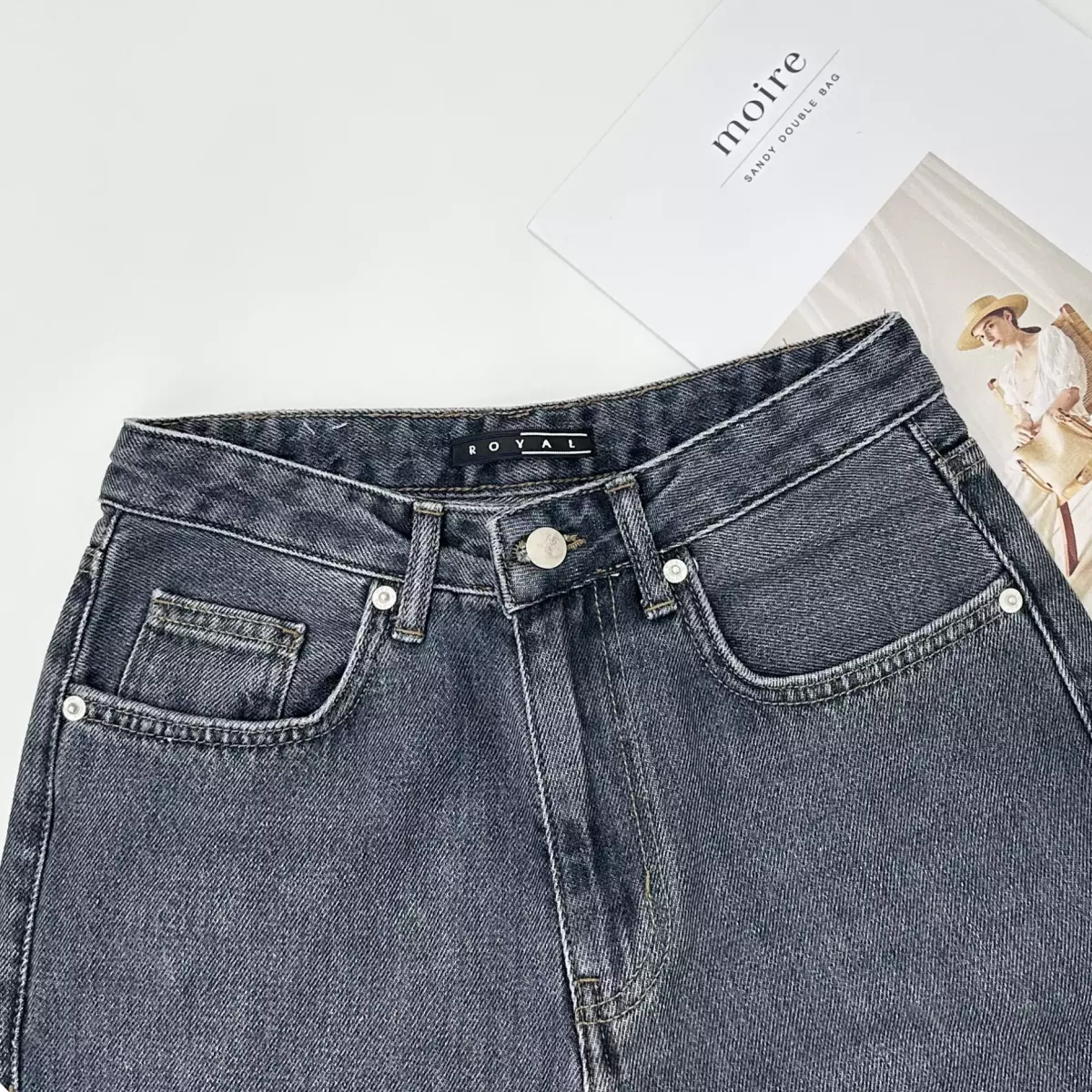 شلوار جین نیم بگ 1007213