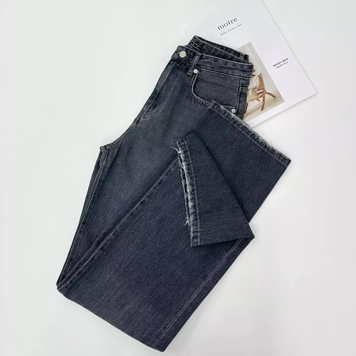 شلوار جین نیم بگ 1007213