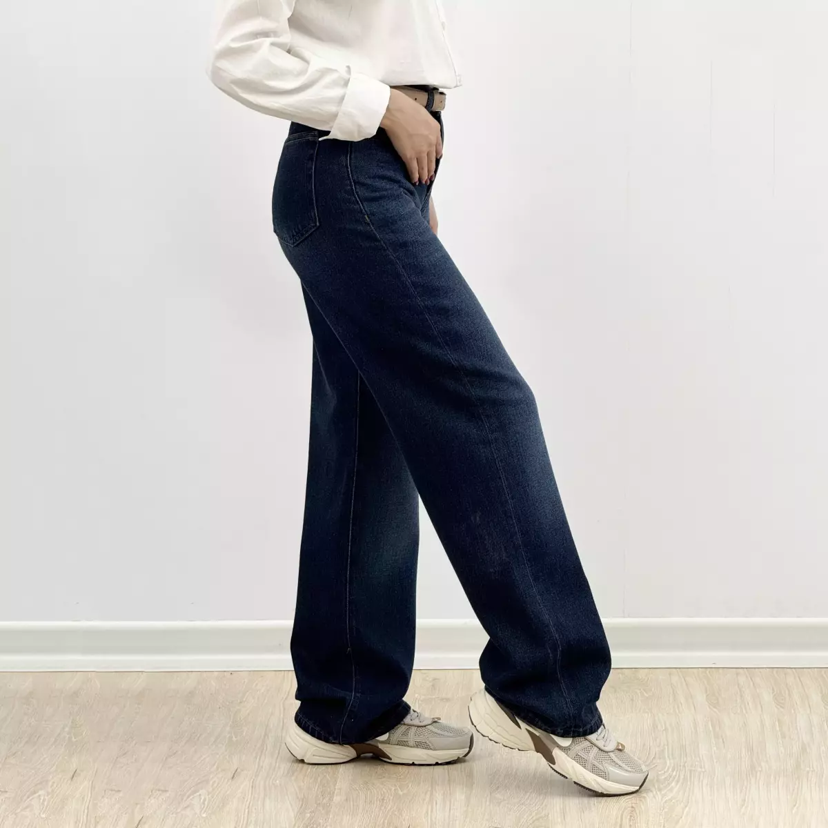 شلوار جین نیم بگ 1007226