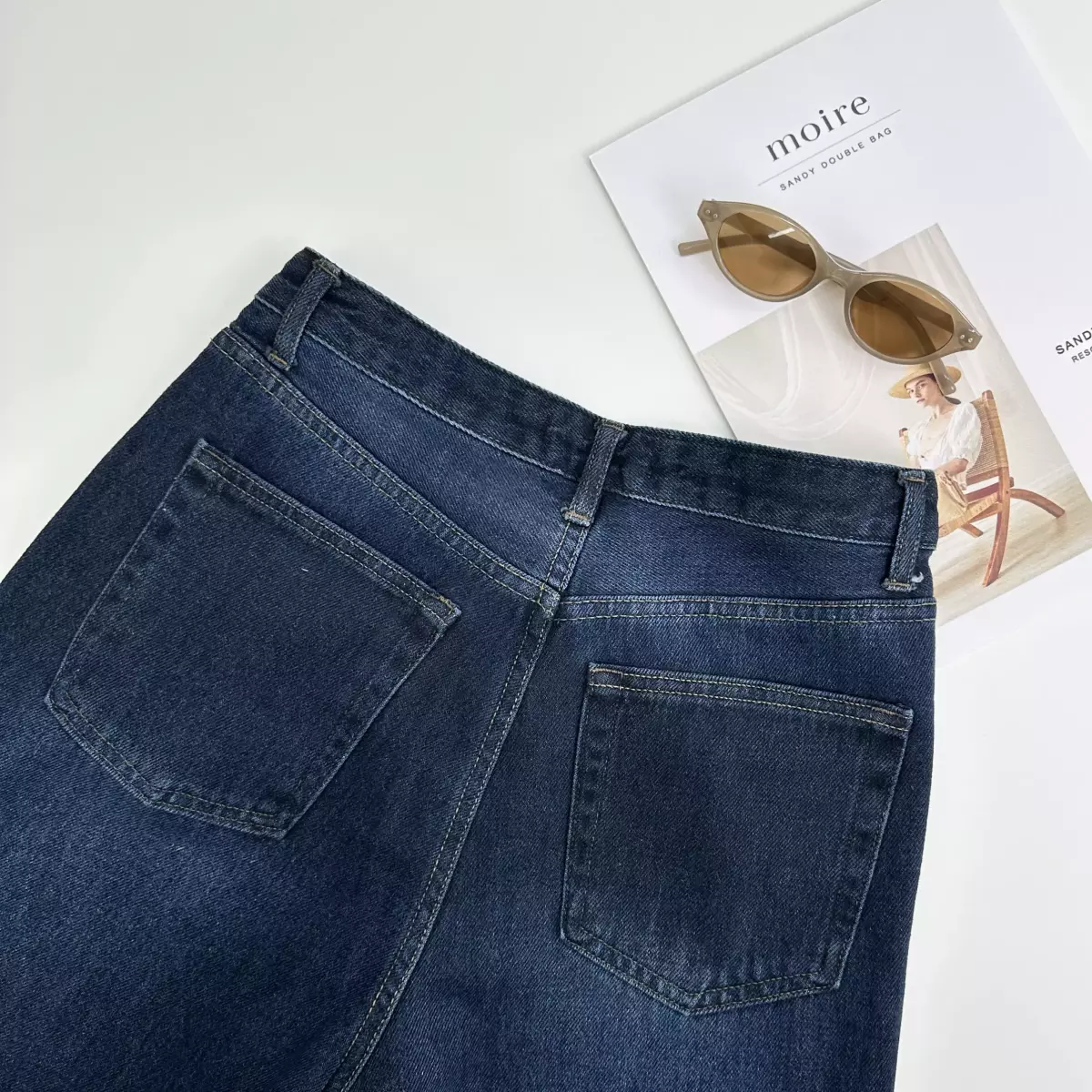 شلوار جین نیم بگ 1007226