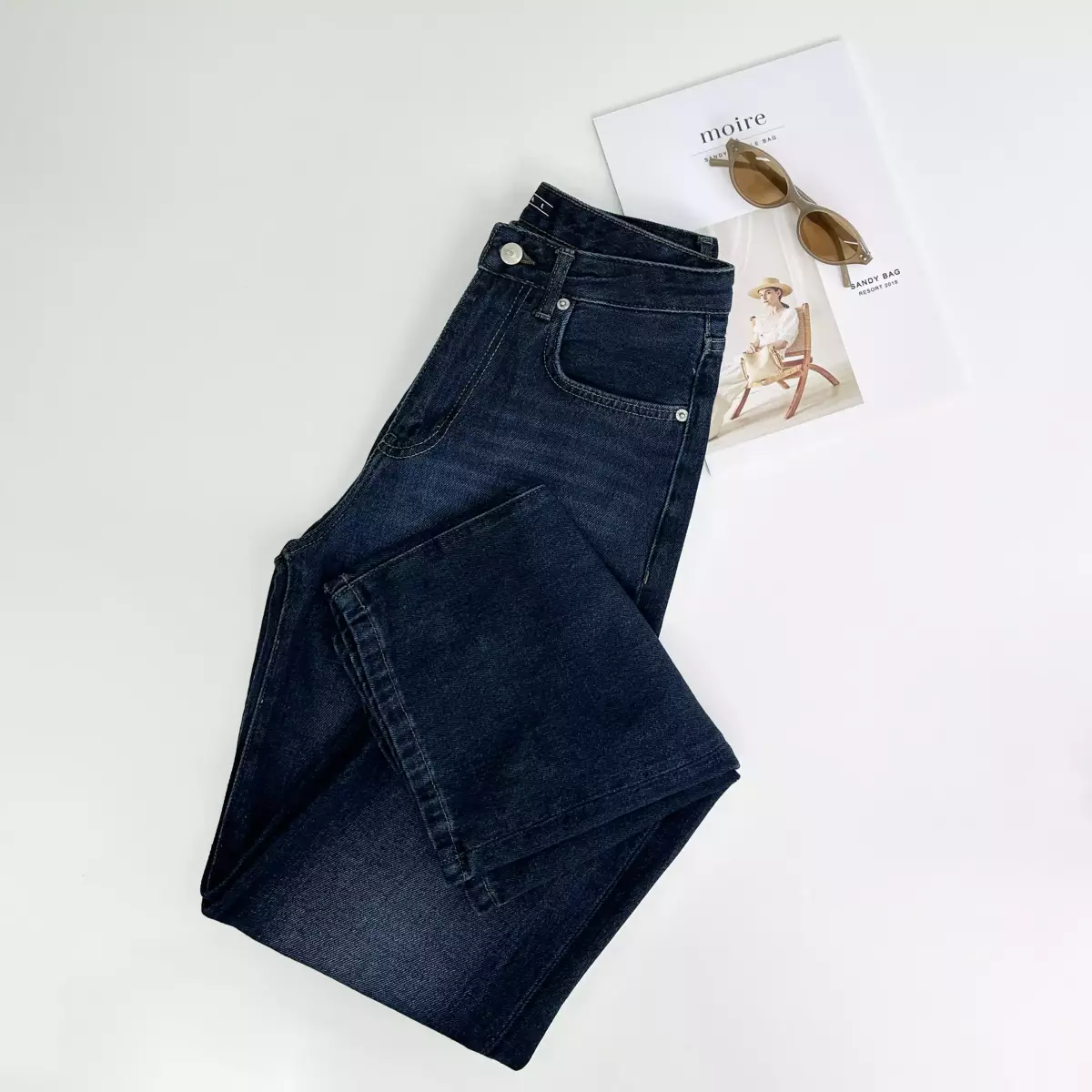 شلوار جین نیم بگ 1007226