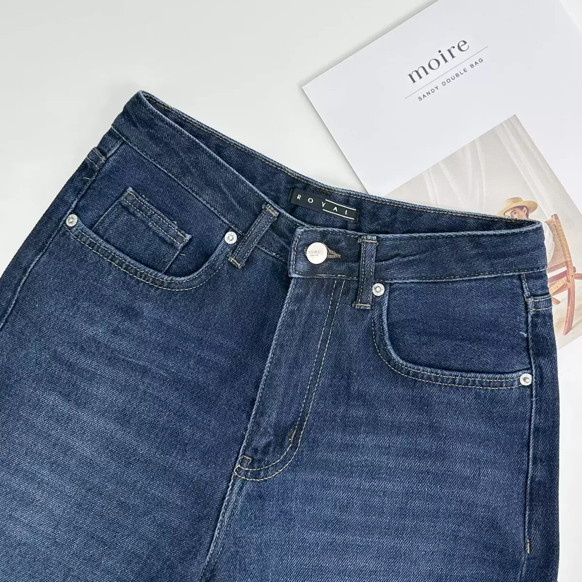 شلوار جین نیم بگ 1007226