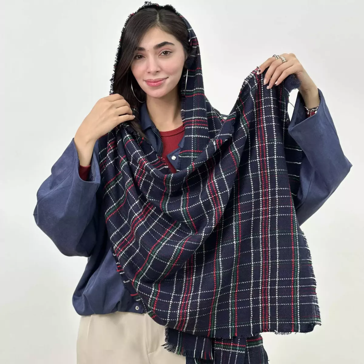 شال چهارخانه 1007265