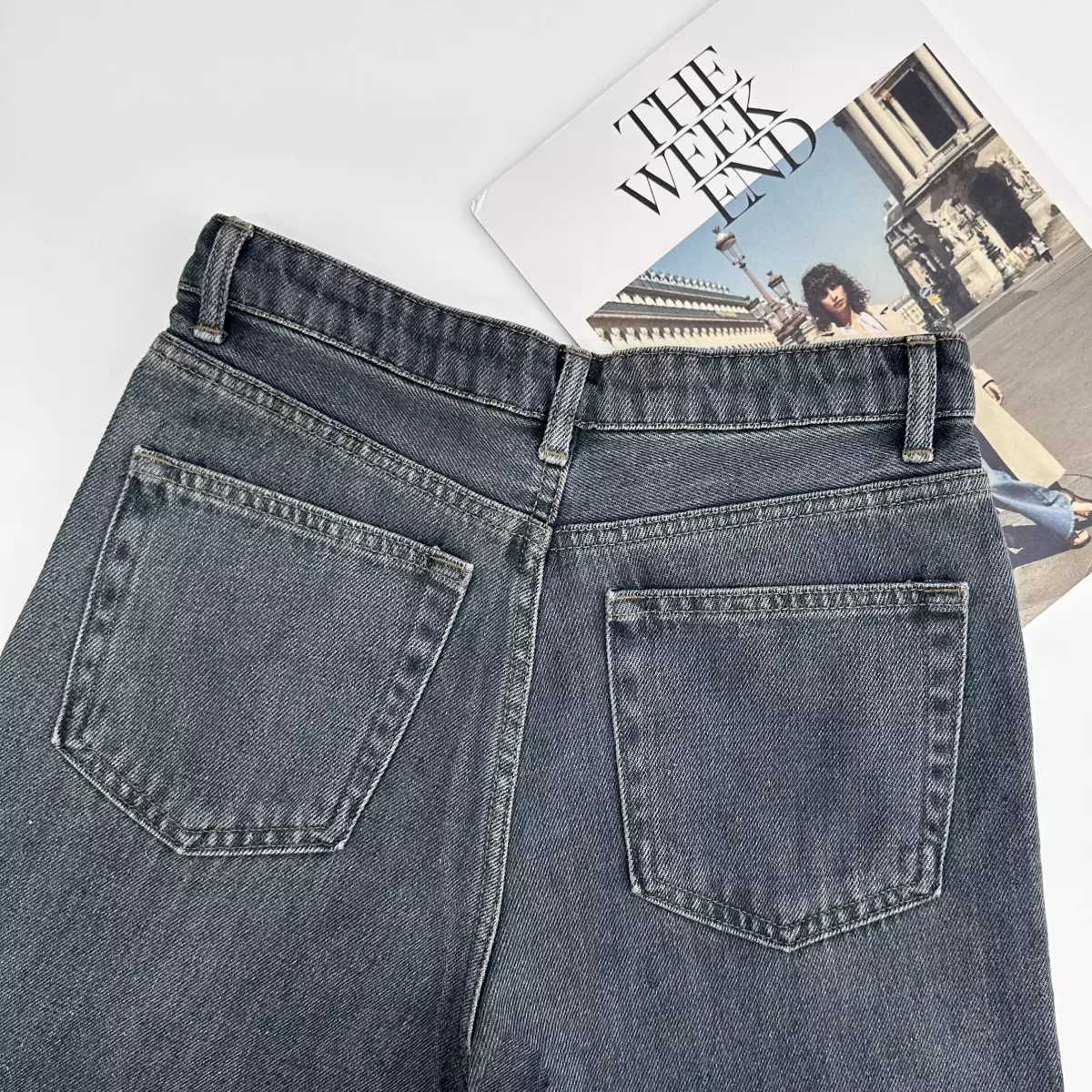 شلوار جین نیم بگ 1007280