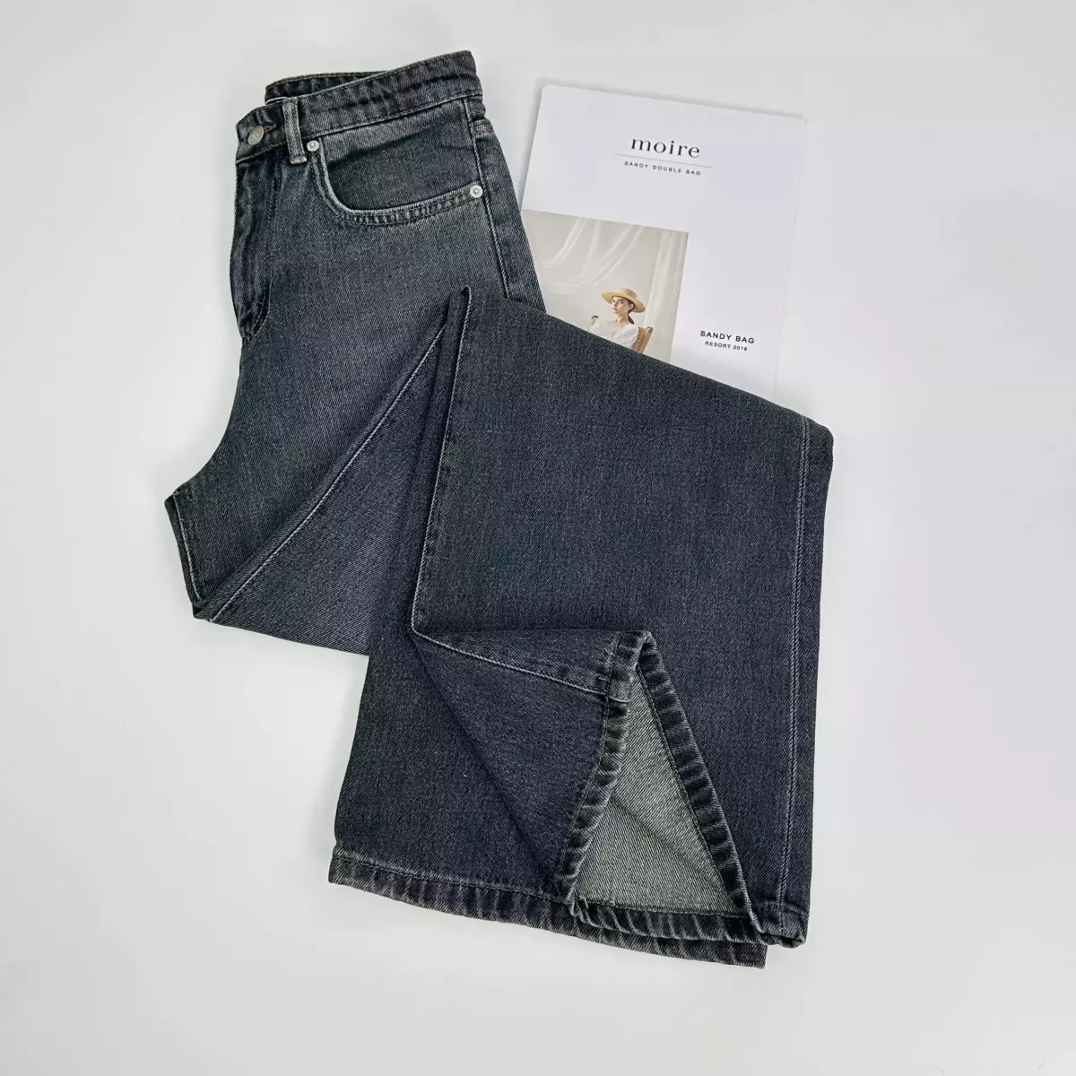 شلوار جین نیم بگ 1007270