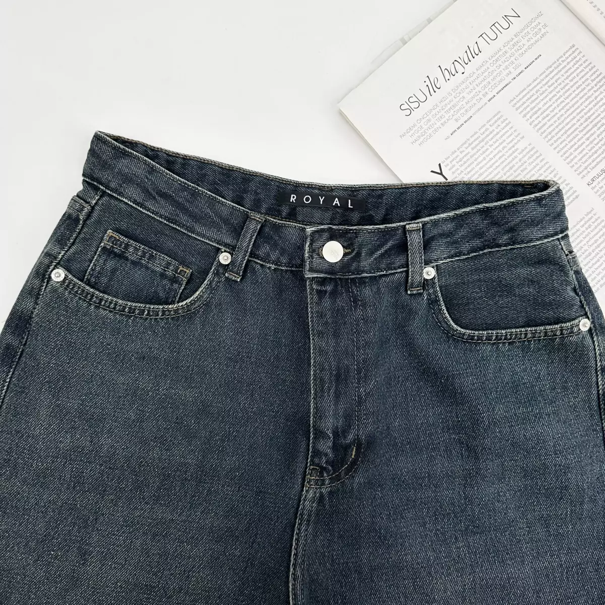 شلوار جین نیم بگ 1007288